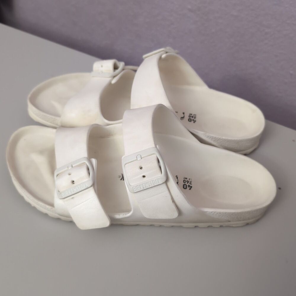 BIRKENSTOCK Arizona Essentials EVA Sandal Slipper Mens 7 White
